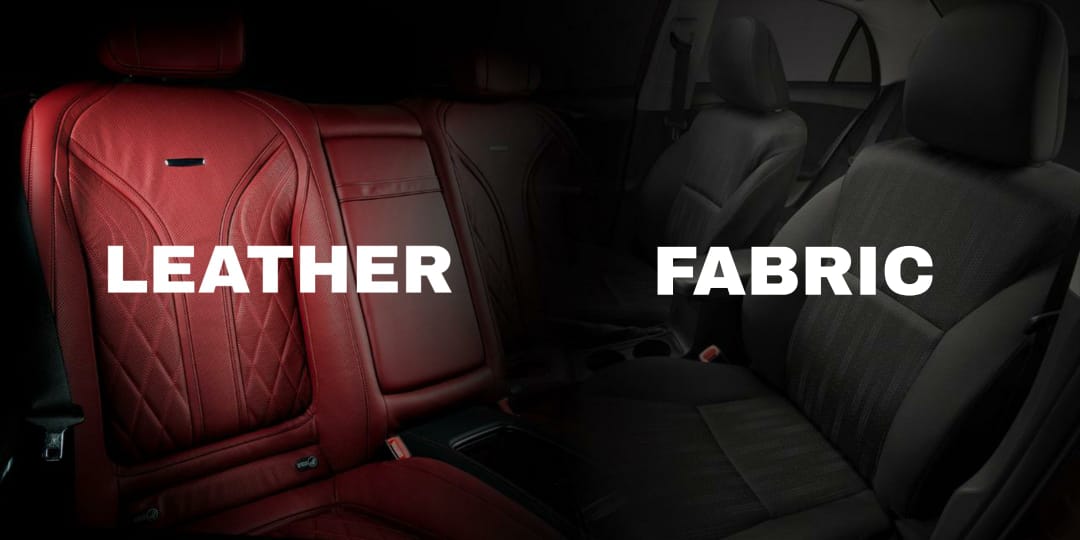 How to choose between Leather and Fabric, for car seat covers?