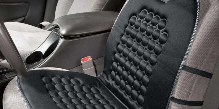 Car Interior modification: Seat massager installed on a car seat