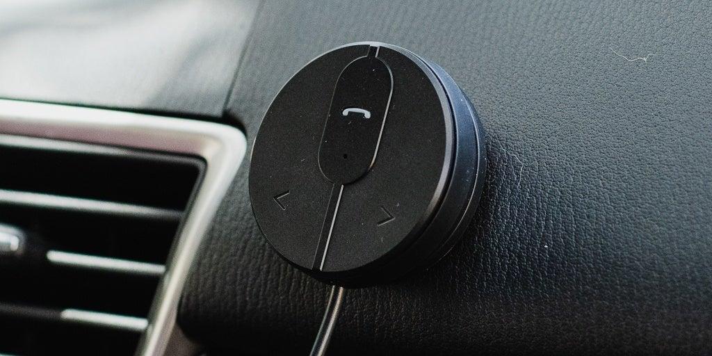 Car Interior modification: Bluetooth speakerphone installed in a car