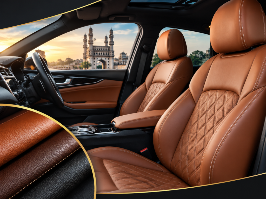 How Premium Leather Upholstery Can Transform Your Car Interior in Hyderabad